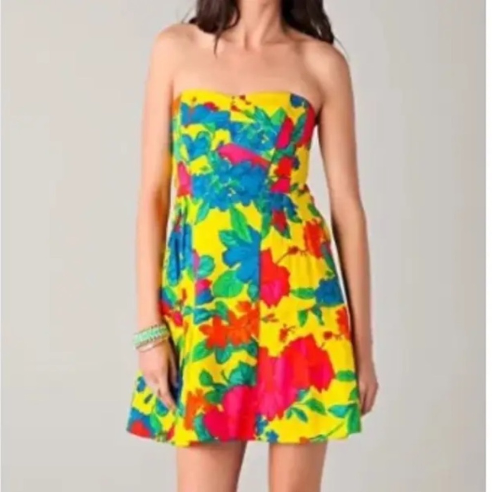Beautiful and vivid Nanette Lepore dress used once - Picture 3 of 17